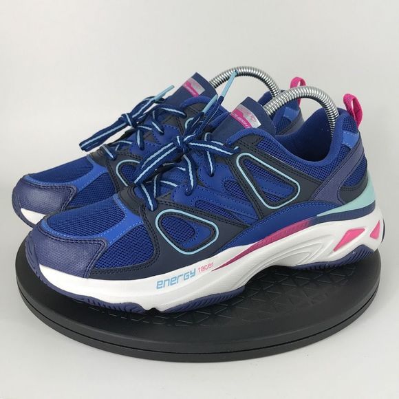 Shoes - Skechers Energy Racer Blue Athletic Running Shoes 149371 Women's Size 9